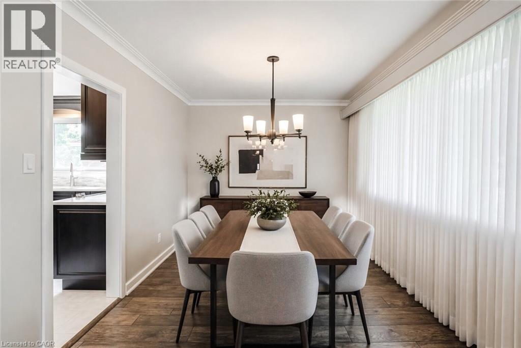 Virtually Staged Dining Room - 5 Albert Street E, Alliston, ON - Indoor Photo Showing Dining Room