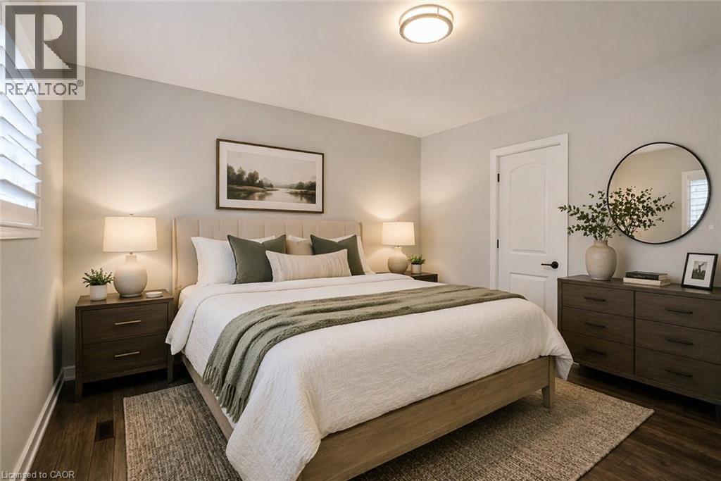 Virtually Staged Bedroom - 5 Albert Street E, Alliston, ON - Indoor Photo Showing Bedroom