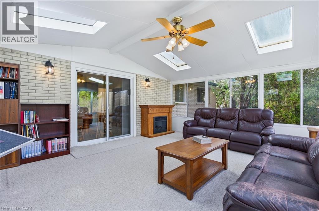 106 Shea Crescent, Kitchener, ON - Indoor Photo Showing Living Room With Fireplace
