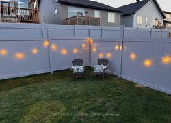 Brand new vinyl fence. -
