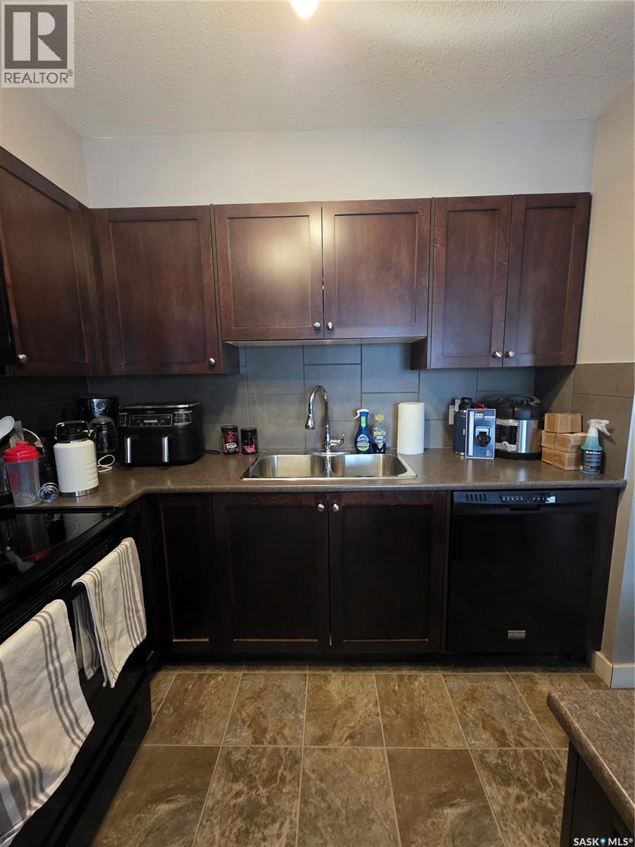 407 308 Petterson Drive, Estevan, SK - Indoor Photo Showing Kitchen With Double Sink