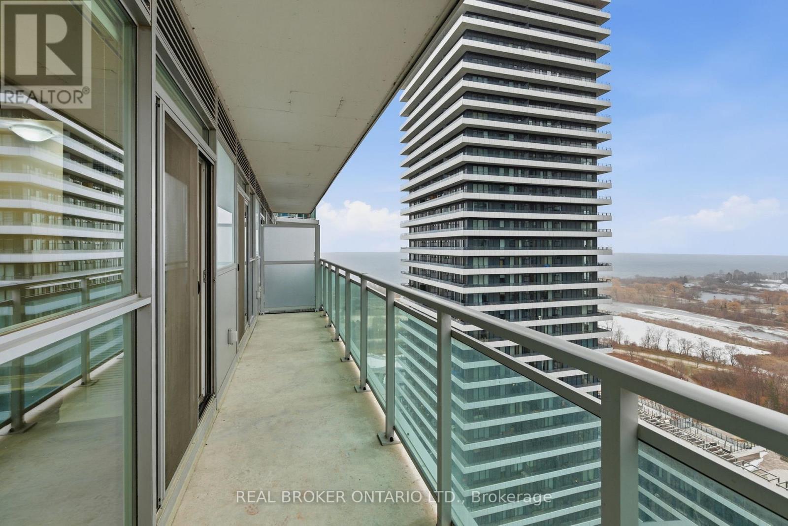 South West View from Balcony - 1801 - 33 Shore Breeze Drive, Toronto, ON - Outdoor With Balcony