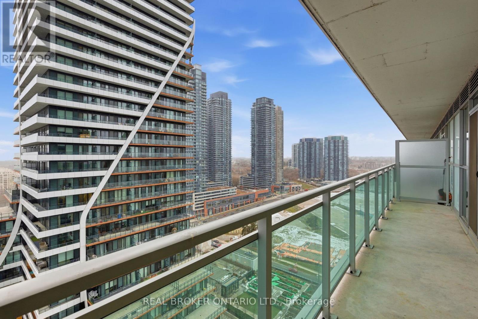 North West View from Balcony - 1801 - 33 Shore Breeze Drive, Toronto, ON - Outdoor With Balcony