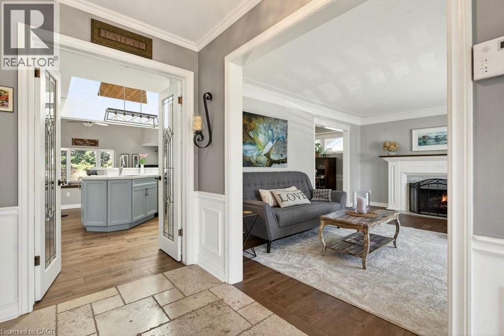 2119 Paisley Avenue, Burlington, ON - Indoor Photo Showing Living Room With Fireplace