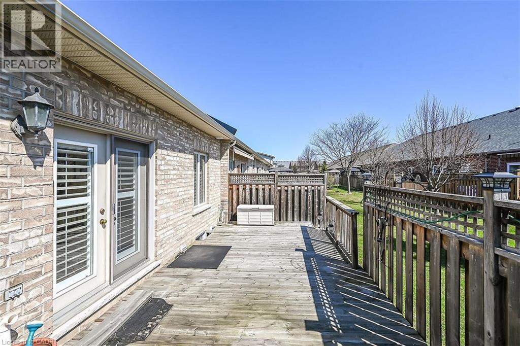Deck with french doors - 48 Hallmark Trail, Hamilton, ON - Outdoor