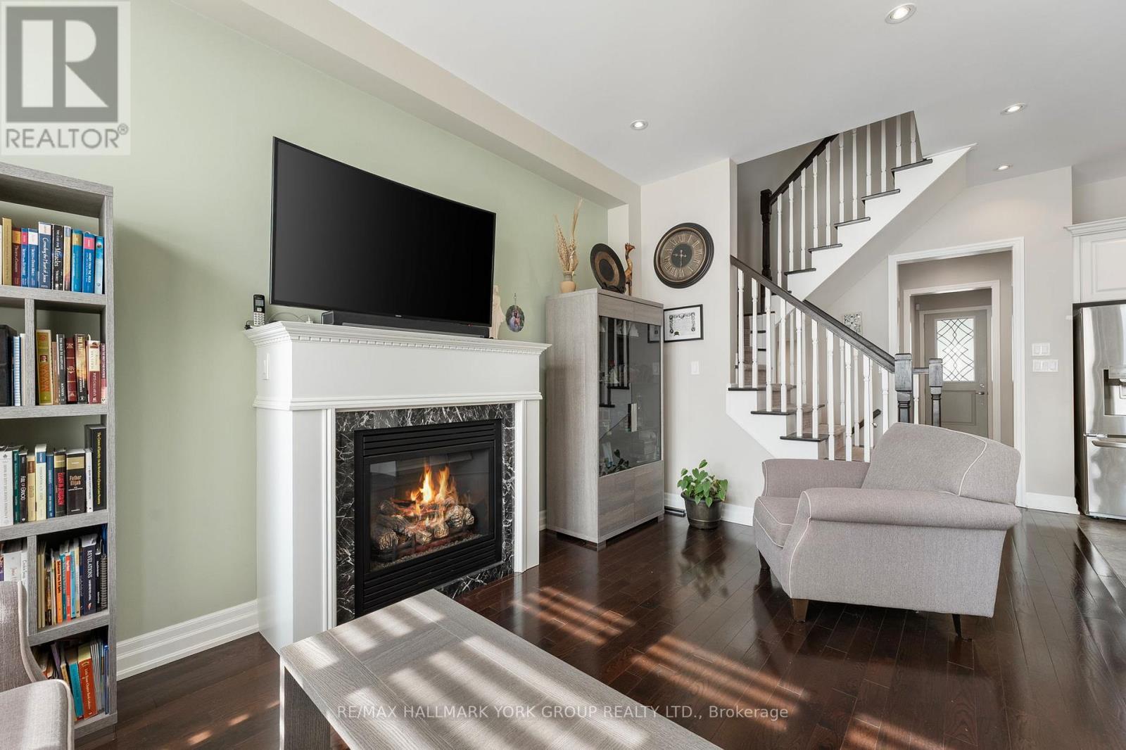 45 Robert Berry Crescent, King, ON - Indoor Photo Showing Living Room With Fireplace