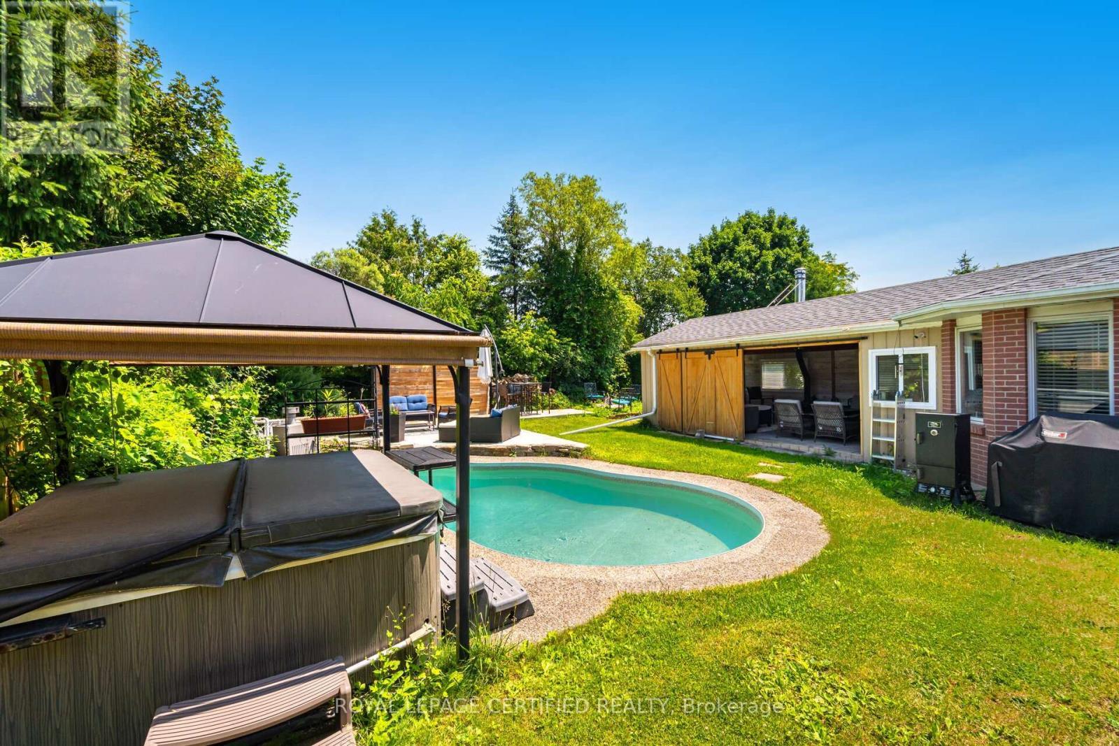 5 Stockman Crescent, Halton Hills, ON - Outdoor With In Ground Pool