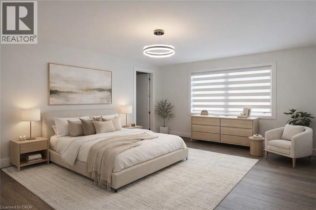 Partial Virtual Stage (2nd floor) - 685 Meadowsweet Avenue, Waterloo, ON - Indoor Photo Showing Bedroom