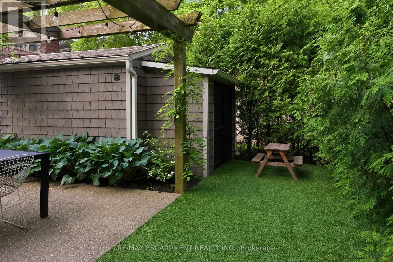 Added shed on back of garage. - 73 Arkell Street, Hamilton, ON - Outdoor