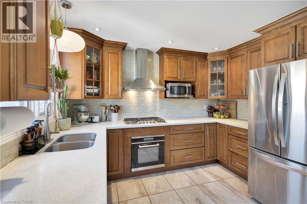 20 Barons Avenue S, Hamilton, ON - Indoor Photo Showing Kitchen With Double Sink