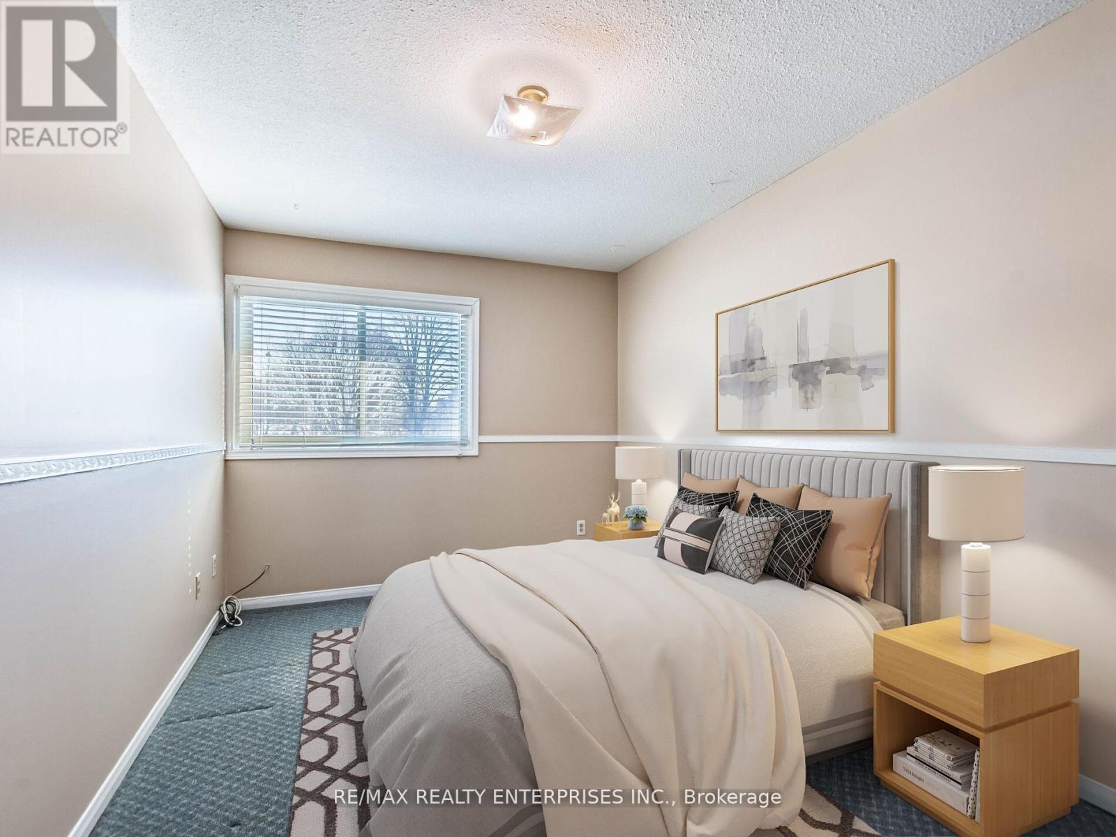 This is Virtually Staged for visual effect - Bed 3 - 3016 Rymal Road, Mississauga, ON - Indoor Photo Showing Bedroom
