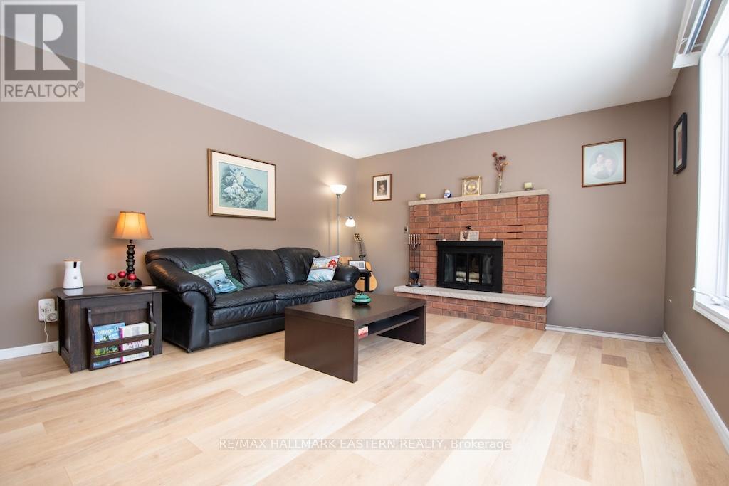 1079 Rock Road, Douro-Dummer, ON - Indoor Photo Showing Living Room With Fireplace