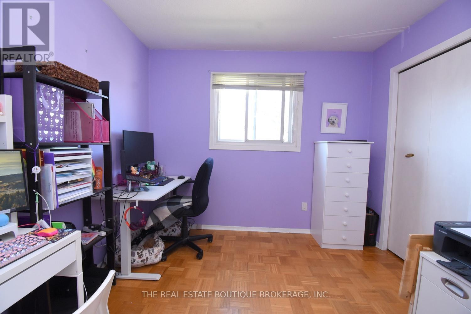 3rd Bedroom featuring parquet flooring - 1345 Colonsay Drive, Burlington, ON