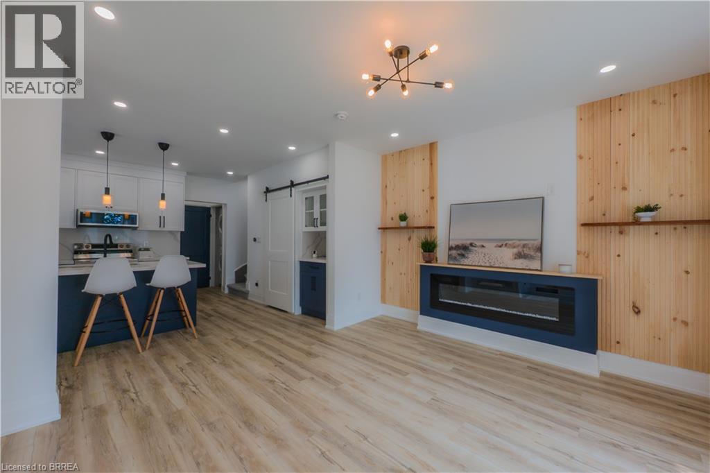 91 Princess Street, Hamilton, ON - Indoor With Fireplace