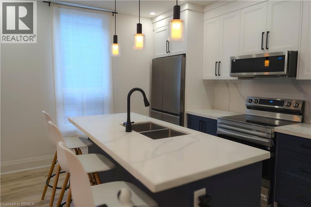 91 Princess Street, Hamilton, ON - Indoor Photo Showing Kitchen With Stainless Steel Kitchen With Double Sink With Upgraded Kitchen