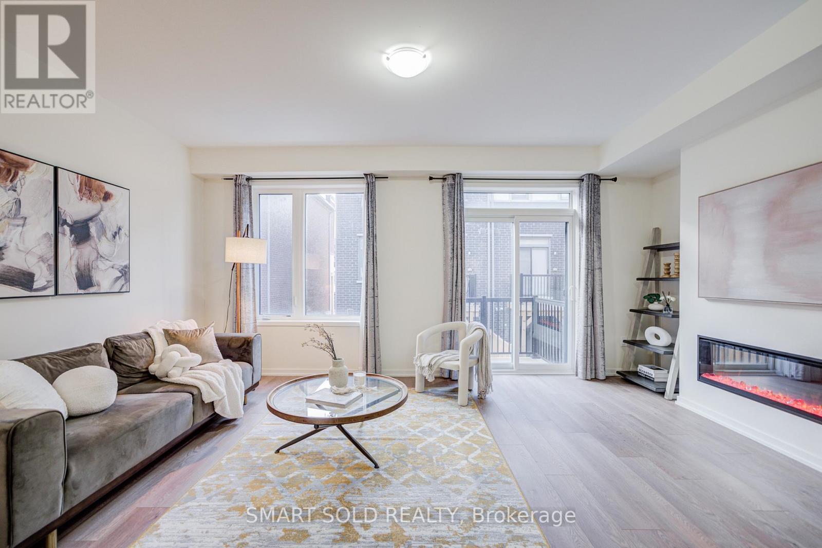 25 Origin Way, Vaughan, ON - Indoor Photo Showing Living Room With Fireplace