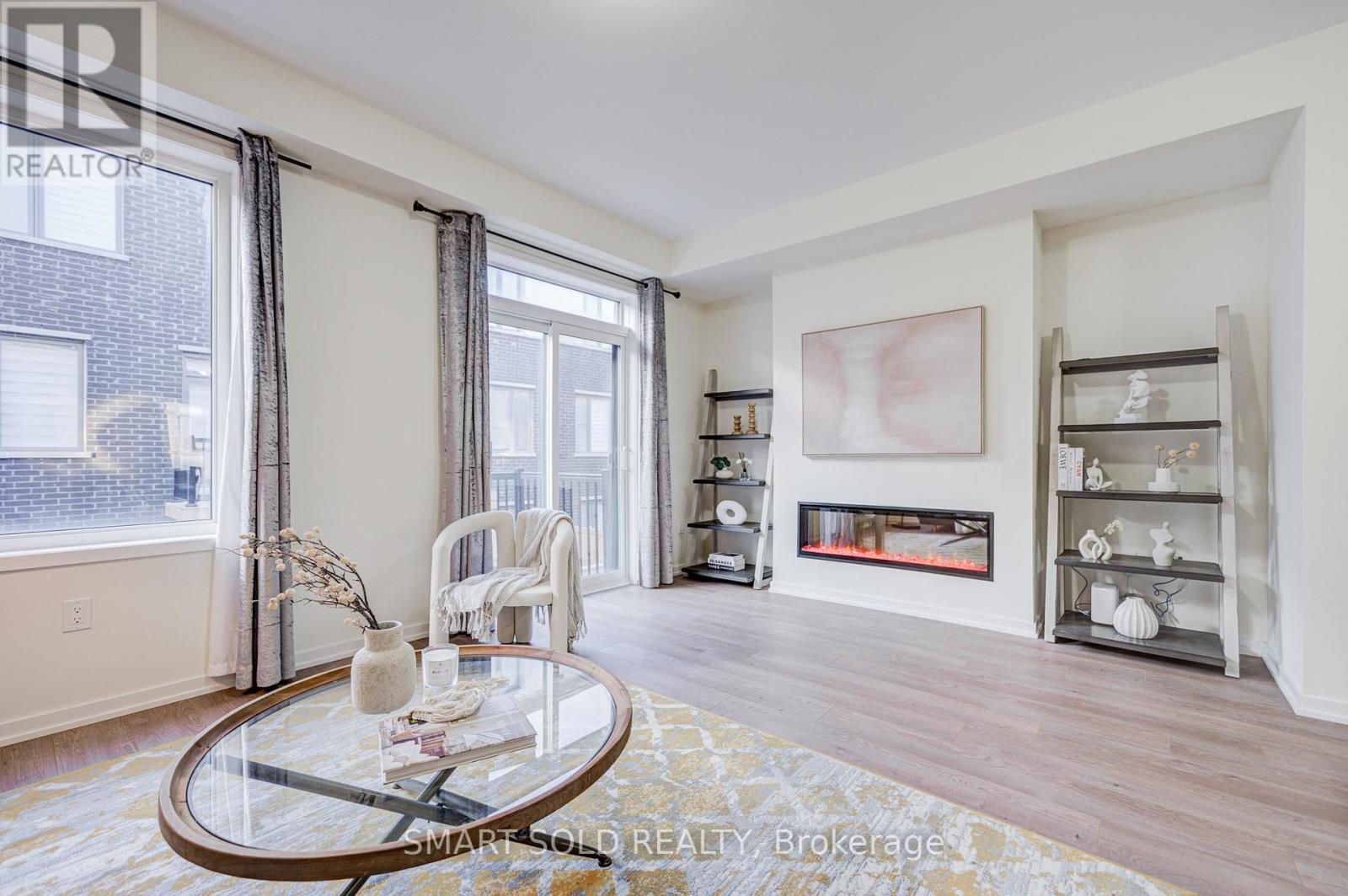 25 Origin Way, Vaughan, ON - Indoor Photo Showing Living Room With Fireplace