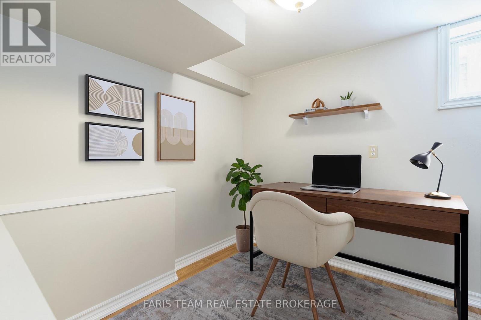 Virtually Staged - 18 Newton Street, Barrie, ON - Indoor Photo Showing Office