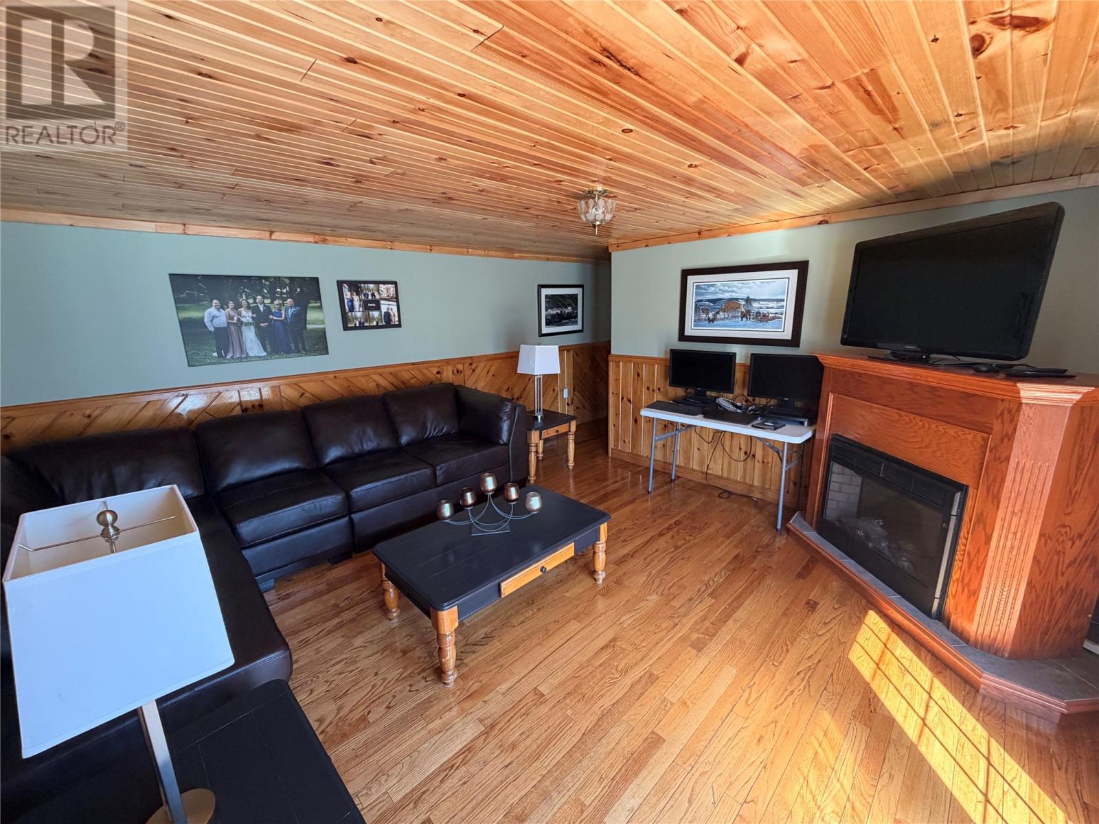 17 Hicks Road, Peter'S River, NL - Indoor Photo Showing Living Room With Fireplace