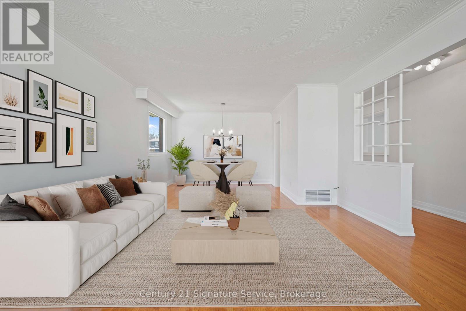 Virtually Staged Photo - 2362 Denise Road, Mississauga, ON - Indoor Photo Showing Living Room