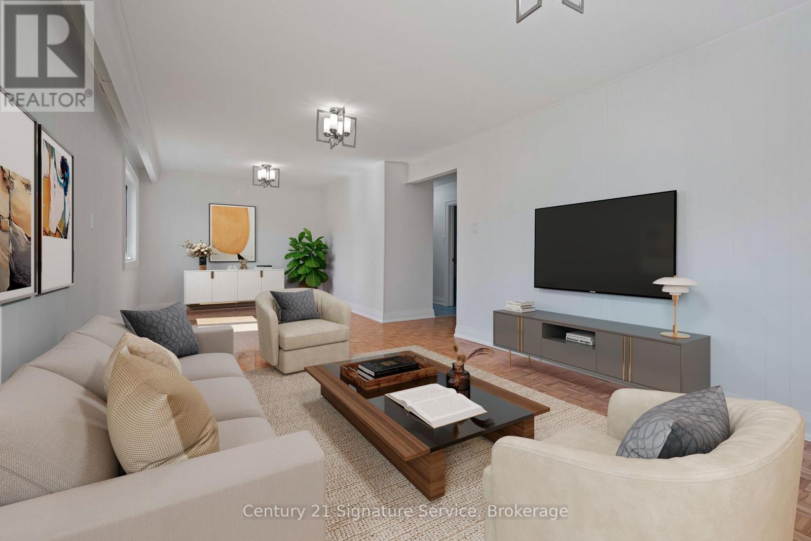 Virtually Staged Photo - 2362 Denise Road, Mississauga, ON - Indoor Photo Showing Living Room