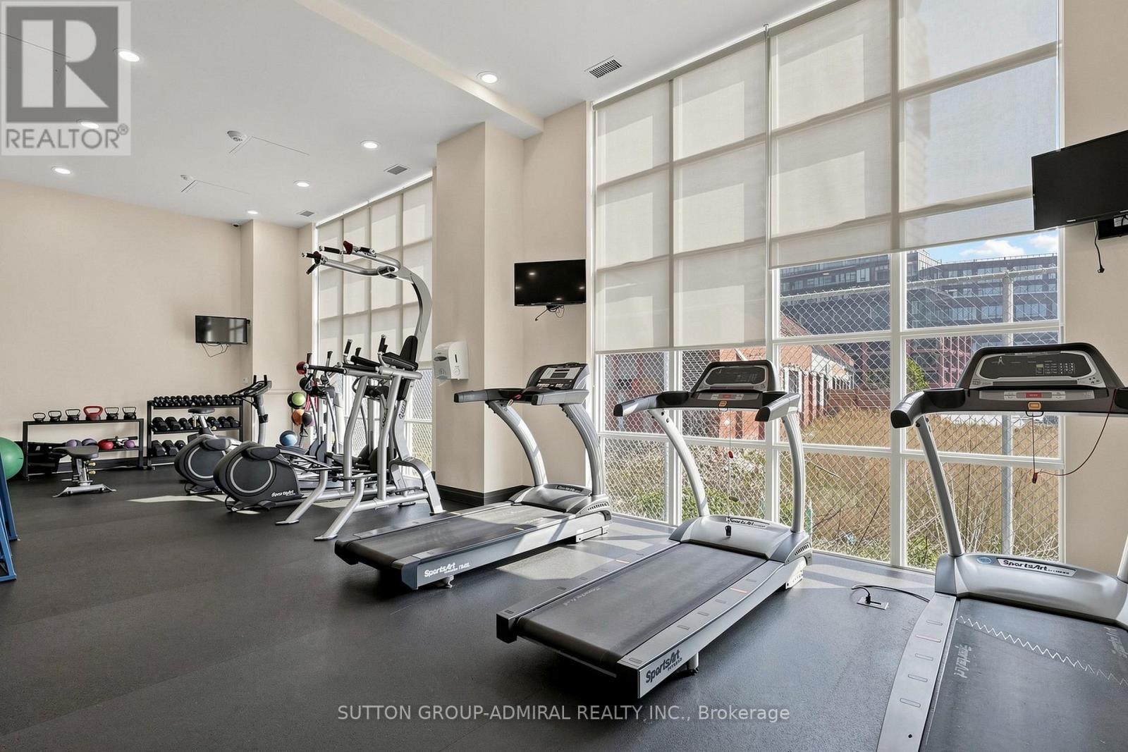 #710 - 125 Western Battery Road, Toronto, ON - Indoor Photo Showing Gym Room