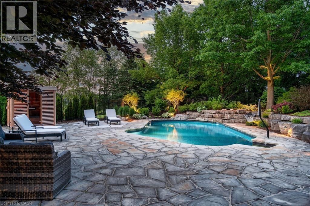 18 Fox Run Drive, Puslinch, ON - Outdoor With In Ground Pool With Deck Patio Veranda With Backyard