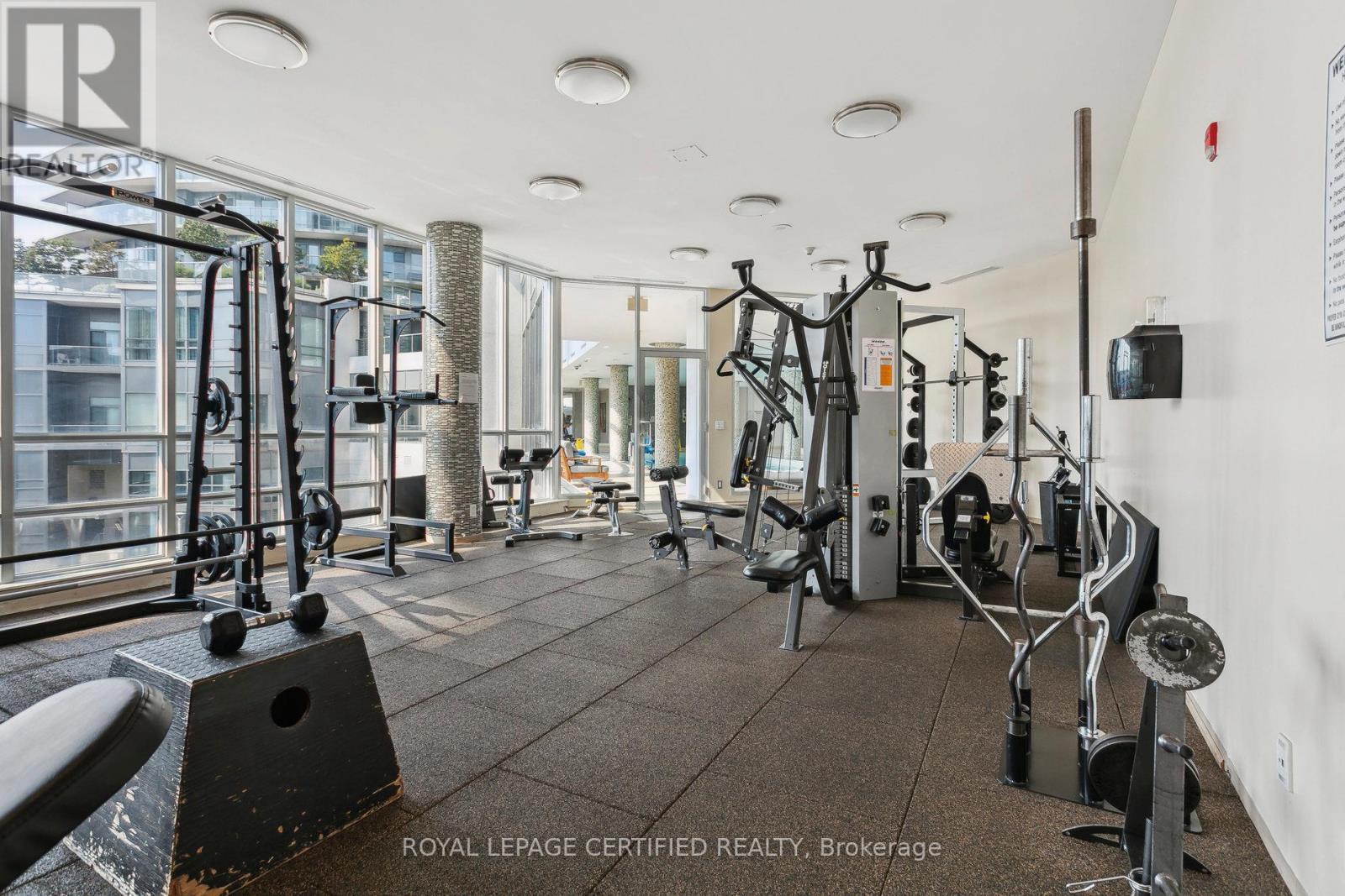 1208 - 2240 Lakeshore Boulevard W, Toronto, ON - Indoor Photo Showing Gym Room