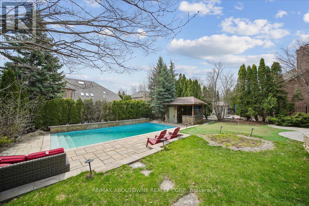 1494 The Links Drive, Oakville, ON - Outdoor With In Ground Pool With Backyard