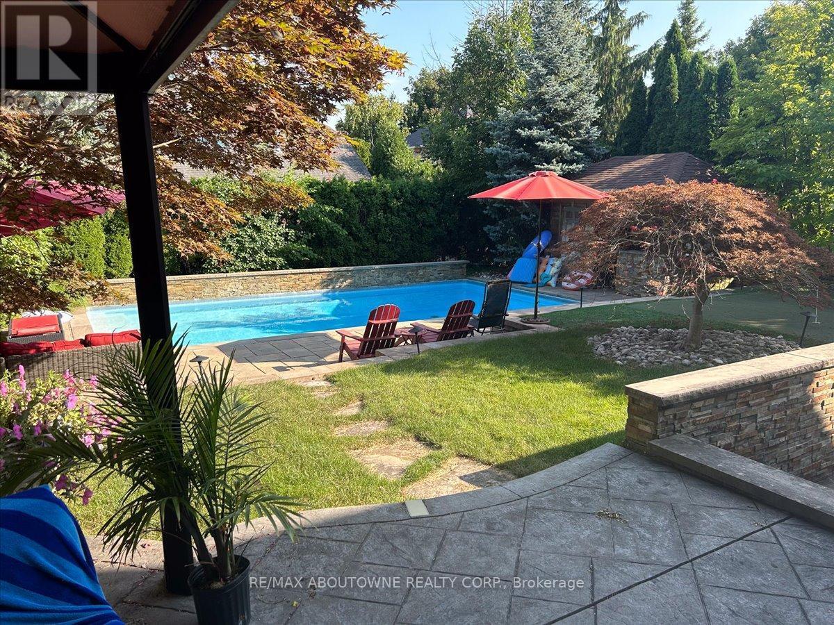1494 The Links Drive, Oakville, ON - Outdoor With In Ground Pool With Backyard