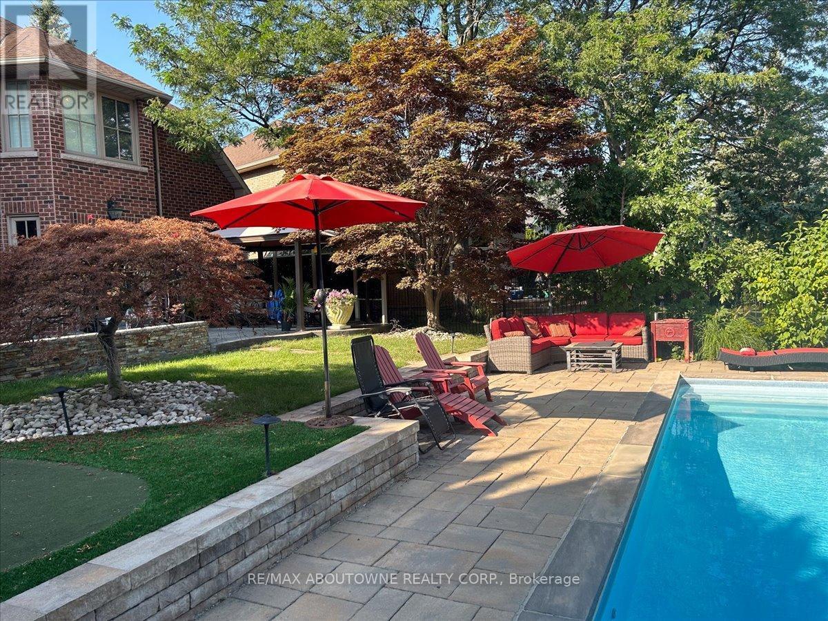 1494 The Links Drive, Oakville, ON - Outdoor With In Ground Pool With Backyard