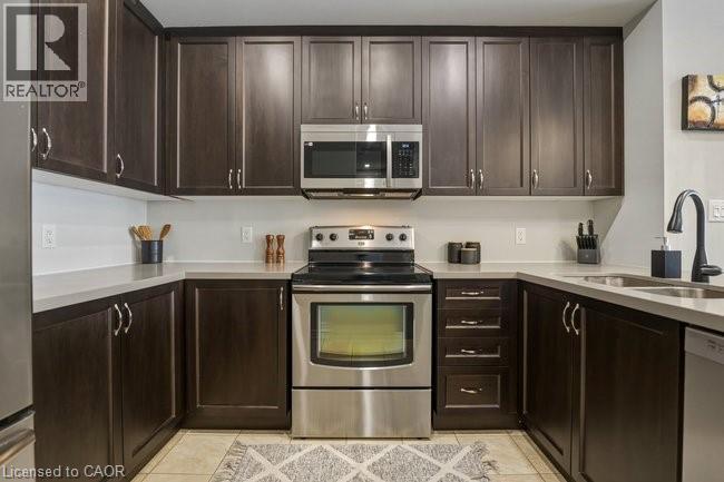 4128 Palermo Common, Burlington, ON - Indoor Photo Showing Kitchen With Stainless Steel Kitchen With Double Sink