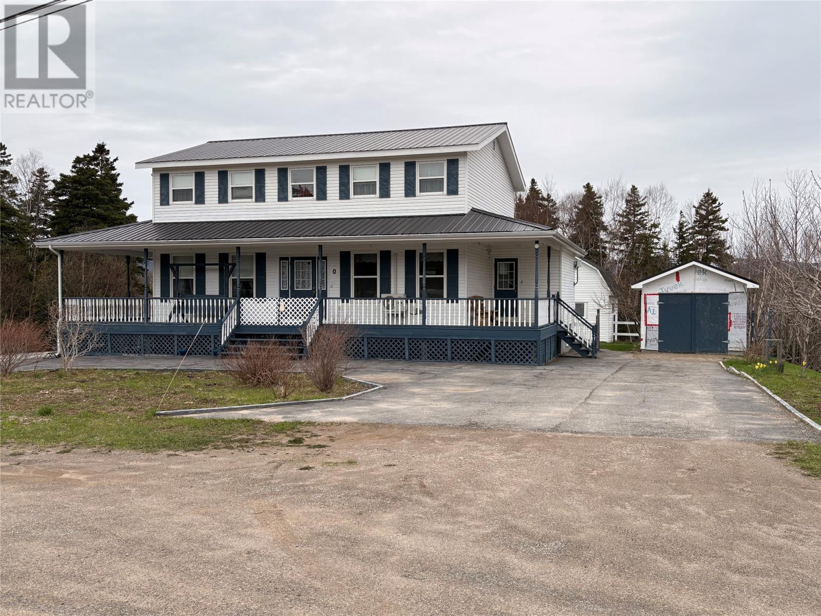 4 Sweetapple Lane, South Branch, NL - Outdoor With Deck Patio Veranda With Facade