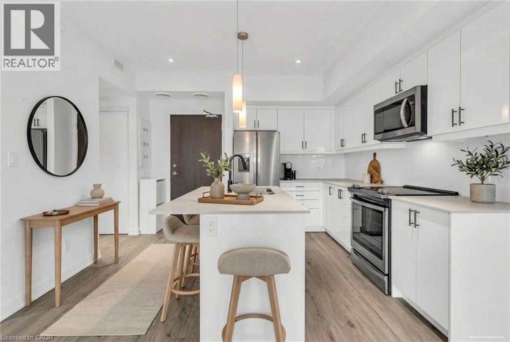 16 Markle Crescent Unit# 508, Ancaster, ON - Indoor Photo Showing Kitchen With Stainless Steel Kitchen With Upgraded Kitchen