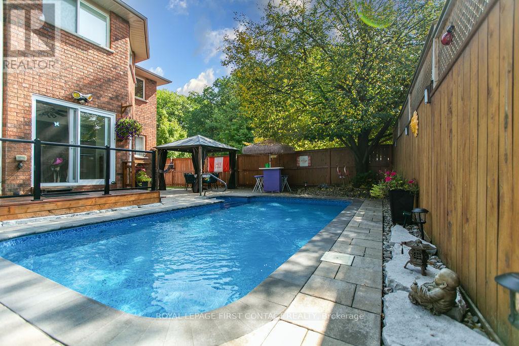 13 Irwin Drive, Barrie, ON - Outdoor With In Ground Pool With Deck Patio Veranda