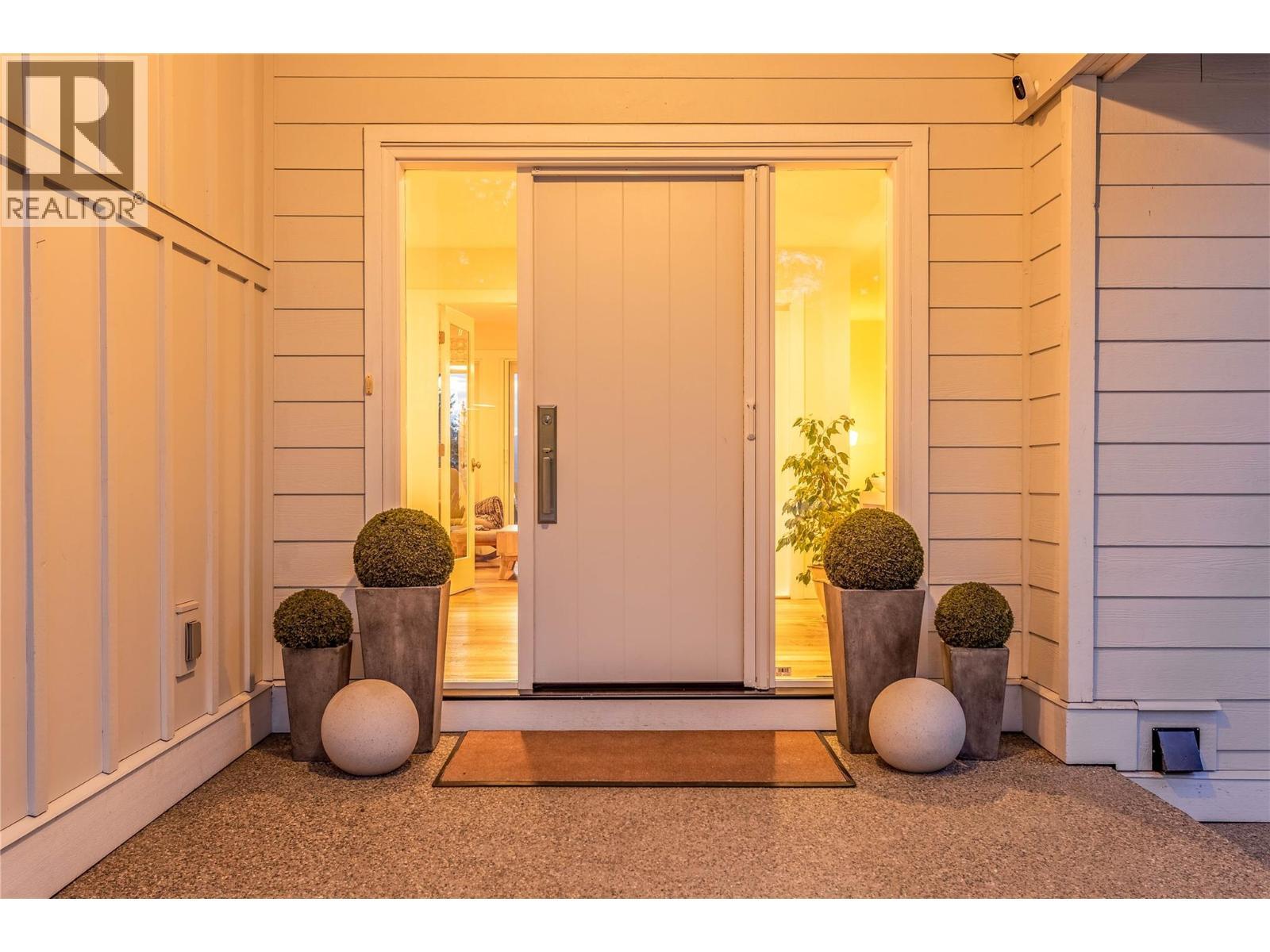Front door is from the original home - 2376 Saucier Road, Kelowna, BC - With Exterior