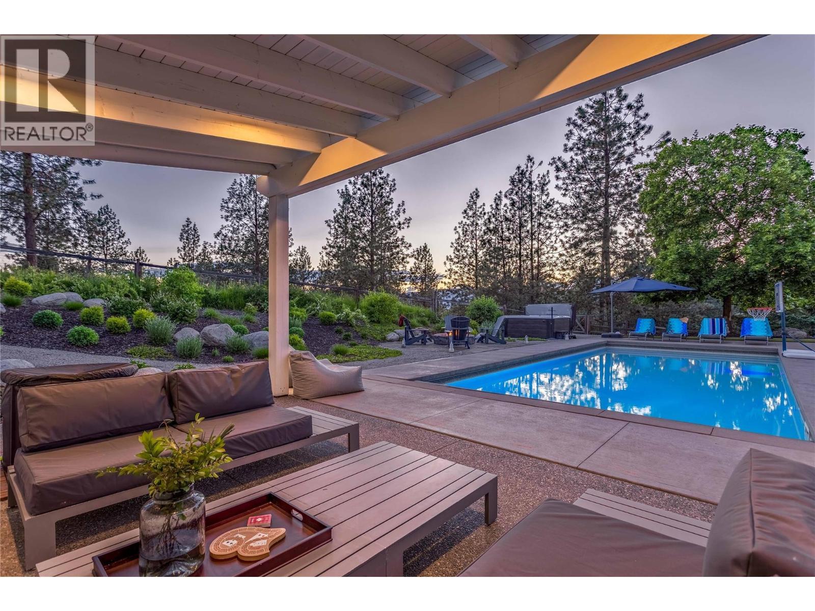 2376 Saucier Road, Kelowna, BC - Outdoor With In Ground Pool With Deck Patio Veranda