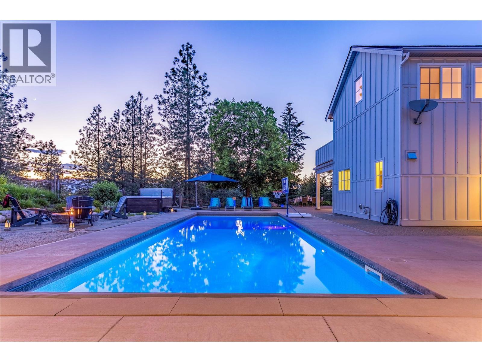 2376 Saucier Road, Kelowna, BC - Outdoor With In Ground Pool