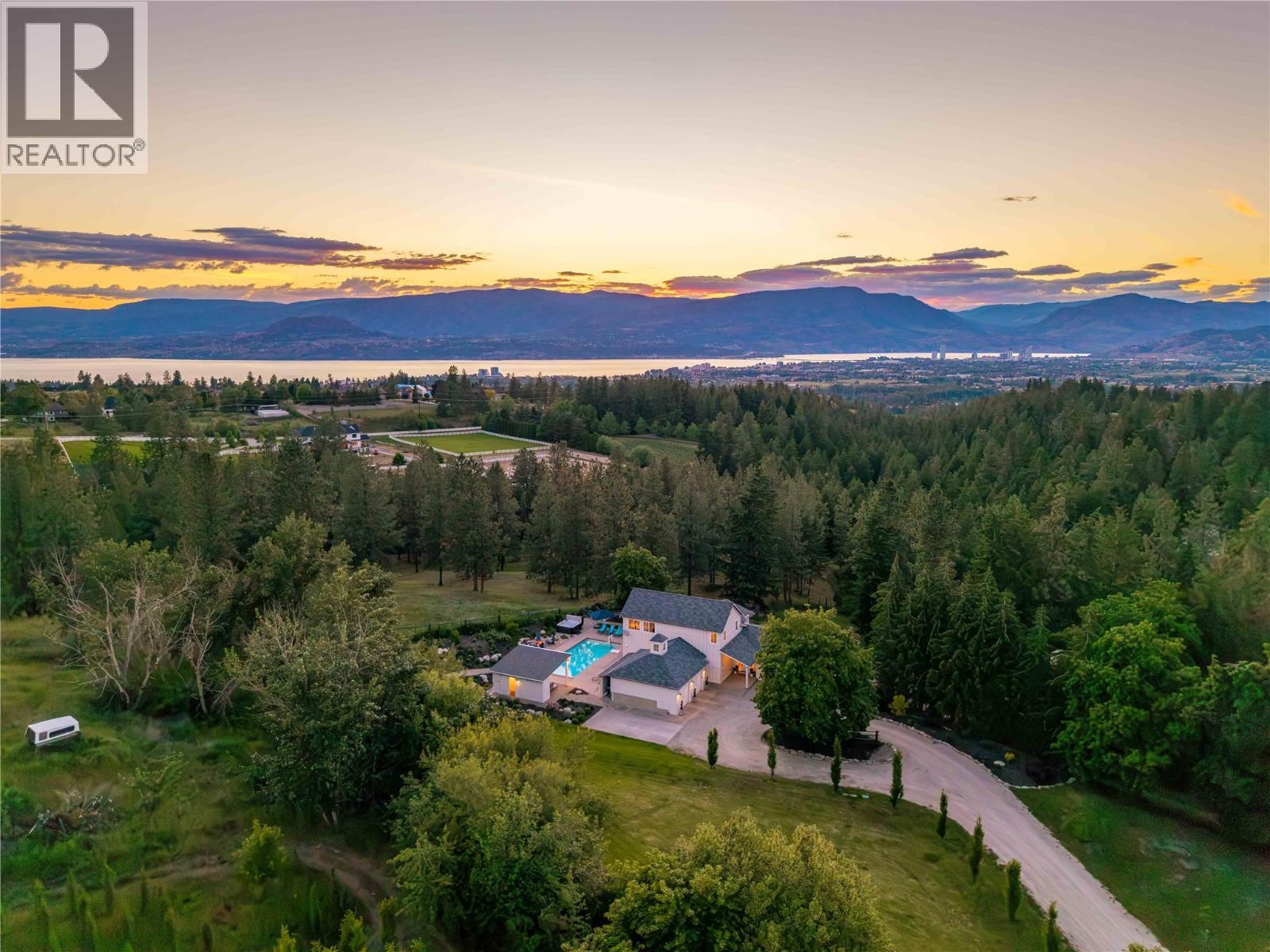 2376 Saucier - 4.25 Acres of Privacy - 2376 Saucier Road, Kelowna, BC - Outdoor With View