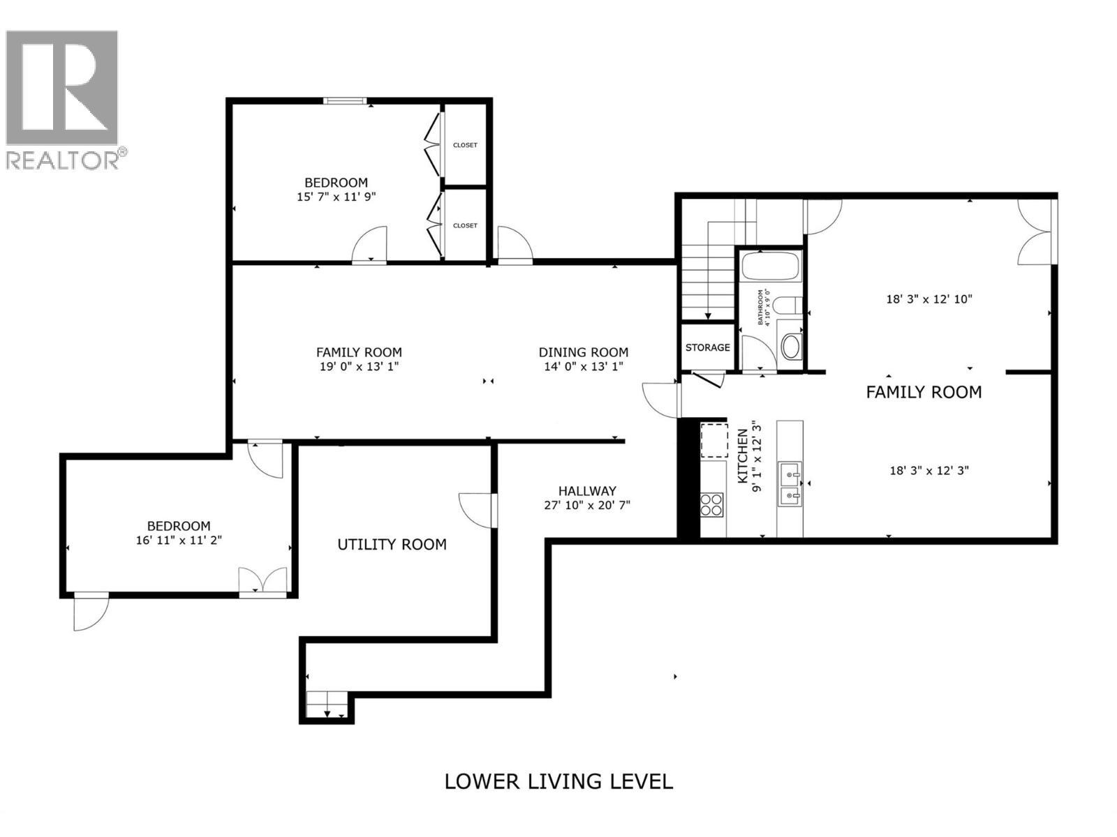 Lower Level - walkout basement with second kitchen - 2376 Saucier Road, Kelowna, BC - Other