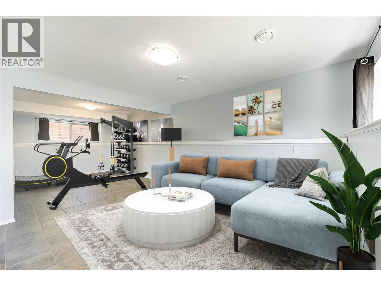 Virtually staged Rec room down - 546 South Crest Drive Lot# 1, Kelowna, BC - Indoor