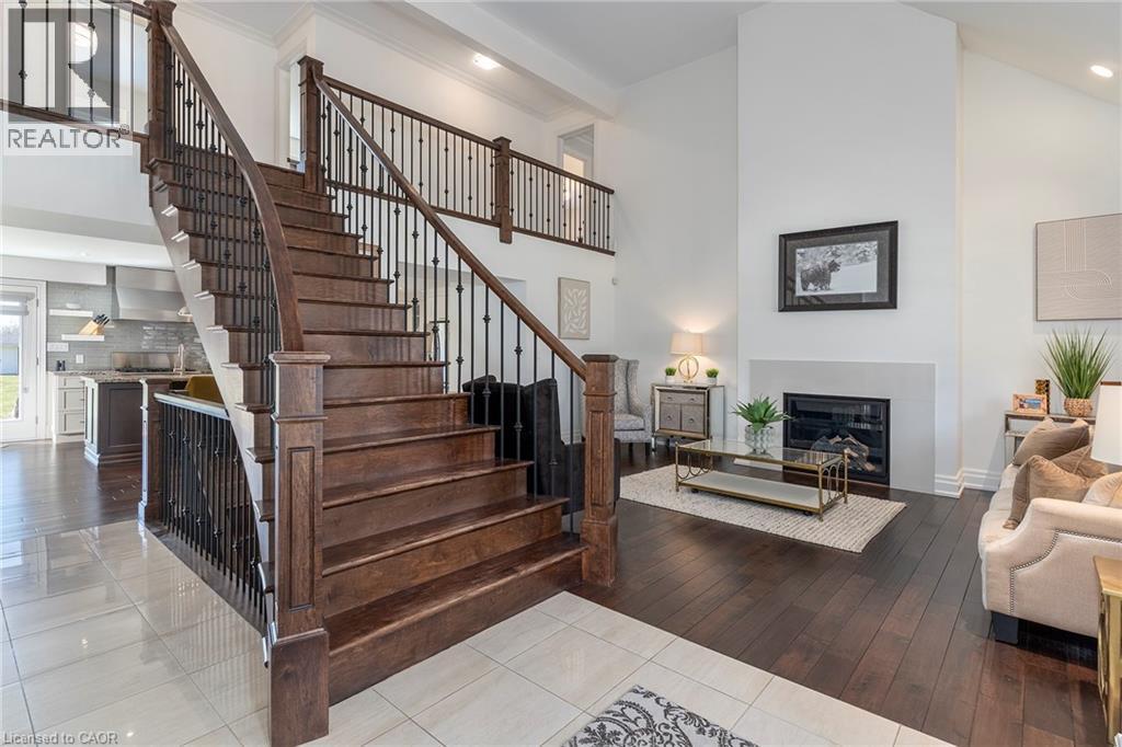 400 Hamilton Drive, Ancaster, ON - Indoor With Fireplace