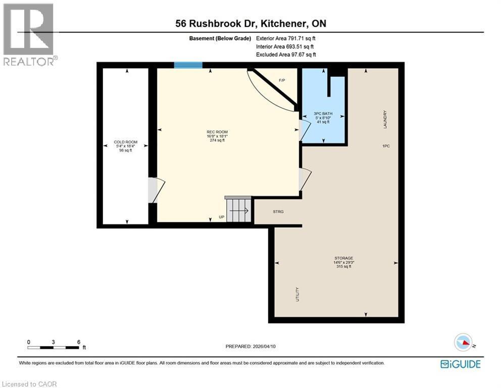 Basement - 56 Rushbrook Drive, Kitchener, ON - Other