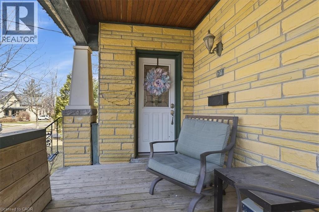 Entrance to the front apartment - 31 Bingeman Street, Kitchener, ON - Outdoor With Deck Patio Veranda With Exterior