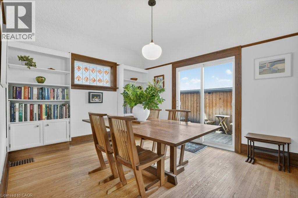 Large dining room with patio door walkout to deck - 859 Queen'S Boulevard, Kitchener, ON - Indoor Photo Showing Dining Room