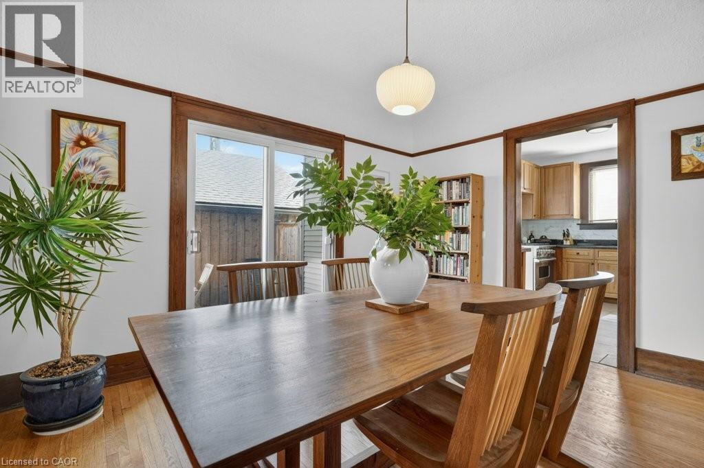 Large dining room with patio door walkout to deck - 859 Queen'S Boulevard, Kitchener, ON - Indoor Photo Showing Dining Room