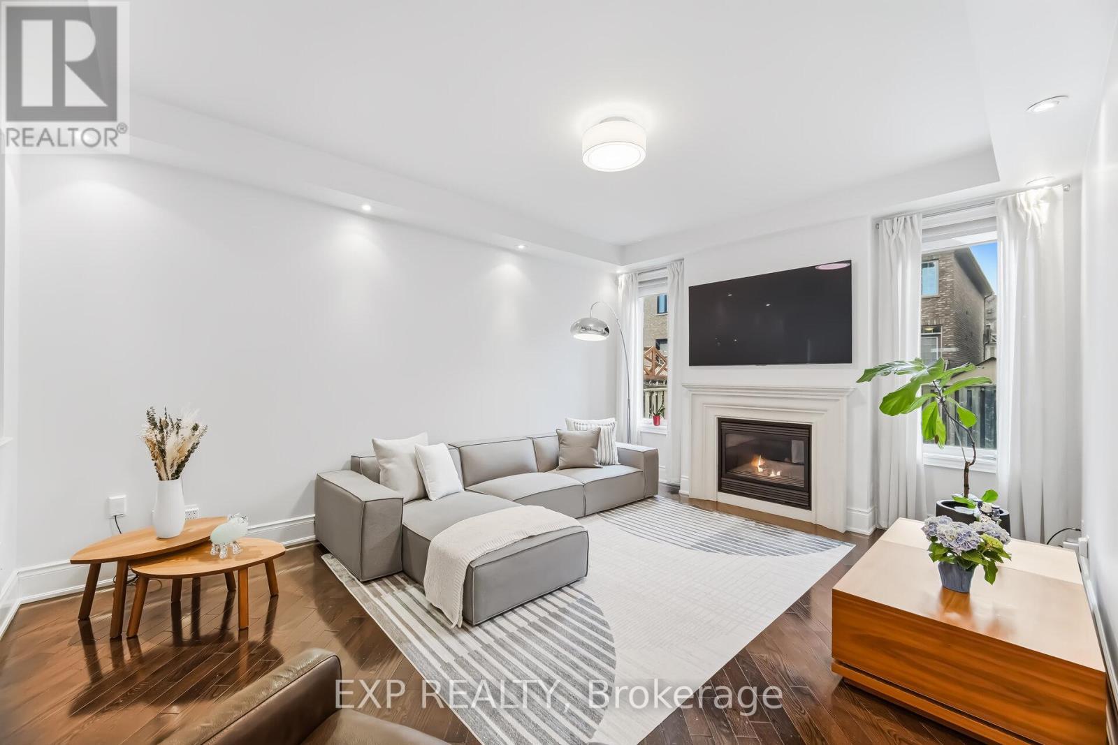 70 Torah Gate, Vaughan, ON - Indoor Photo Showing Living Room With Fireplace