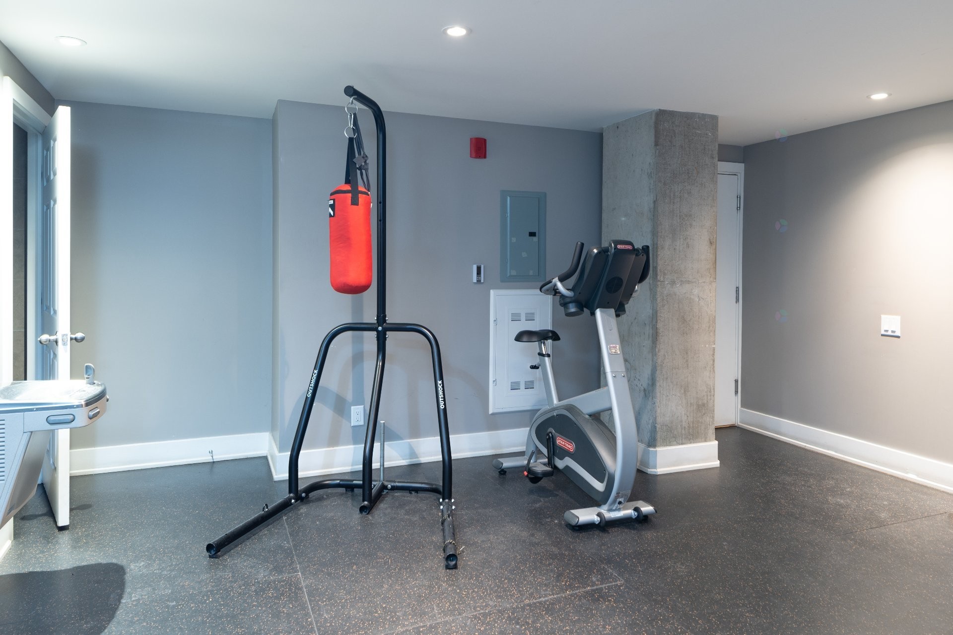 Exercise Room - 1009-1205 Rue Mackay, Montréal (Ville-Marie), QC - Indoor Photo Showing Gym Room