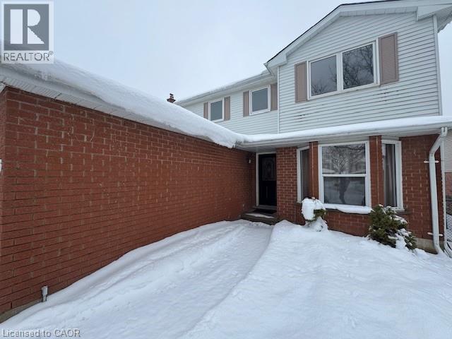 Snow covered property entrance with brick siding - 536 Thorndale Drive, Waterloo, ON - Outdoor