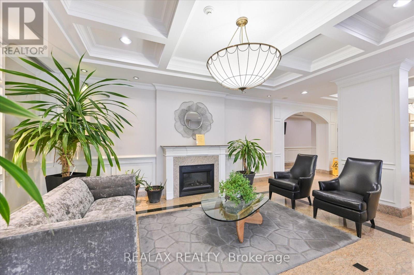 302 - 130 Pond Drive, Markham, ON - Indoor With Fireplace